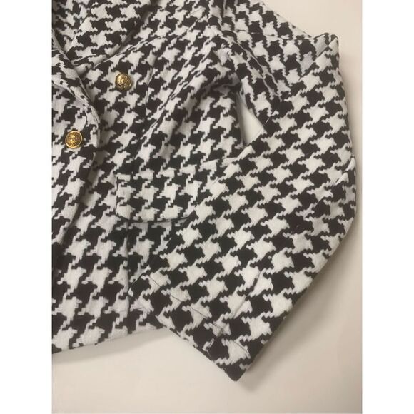 Houndstooth Pea Coat - Picture 2 of 4